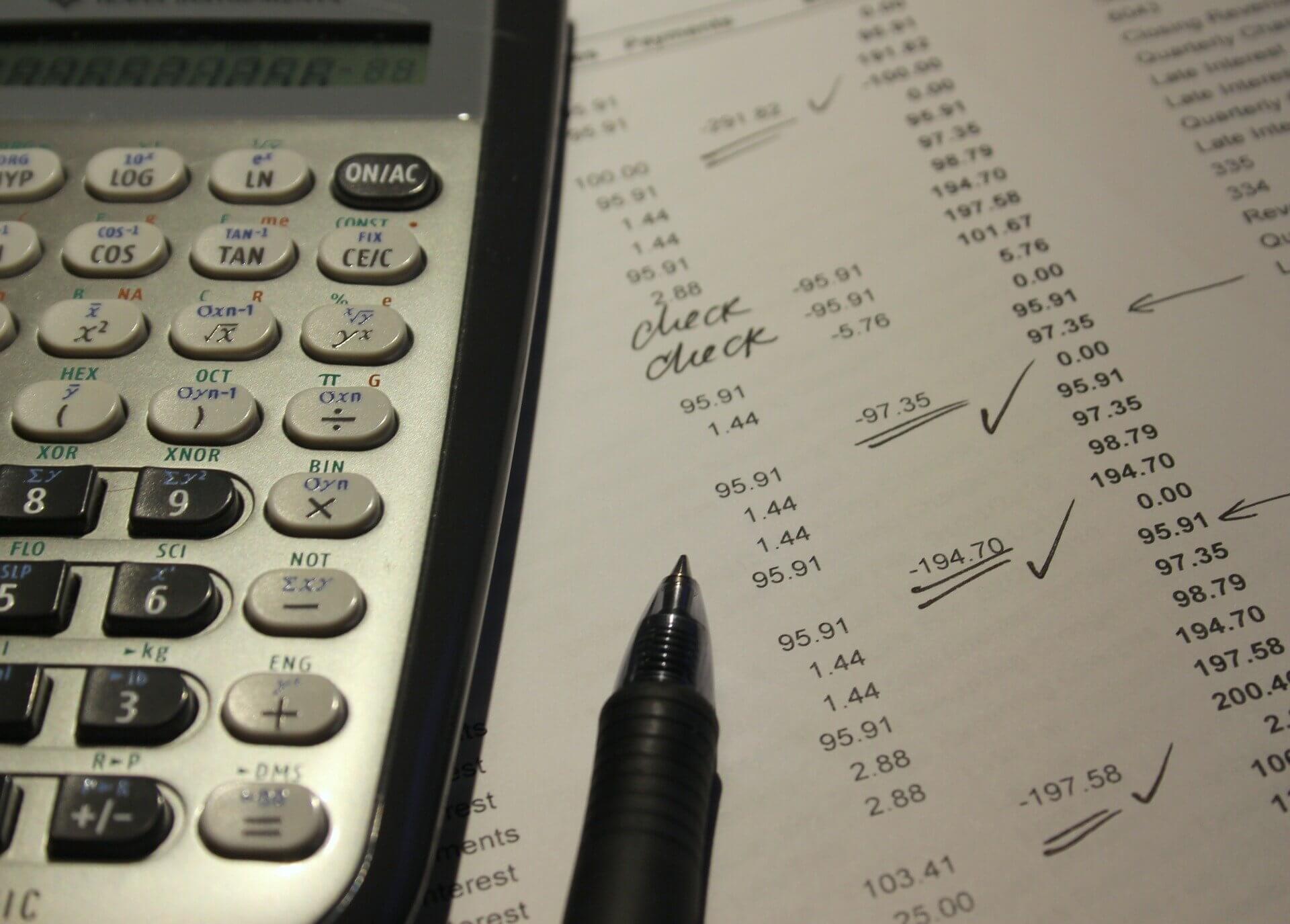 parkersburg wv business bookkeeping closeup of balance sheet